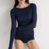 Boat Neck Modal Cashmere Ultralight Top