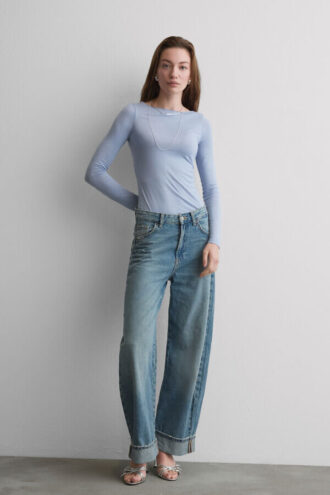 Boat Neck Modal Cashmere Ultralight Top