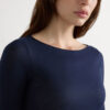 Boat Neck Modal Cashmere Ultralight Top