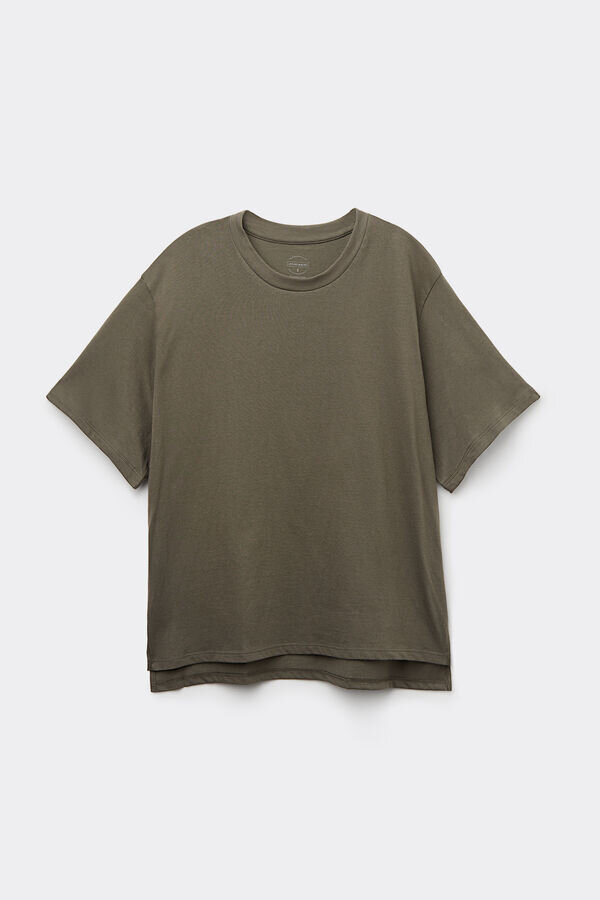 Boxy Fit -lyhythihainen pusero puuvillasta Boxy Fit -lyhythihainen pusero puuvillasta