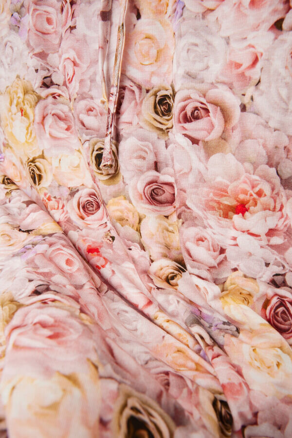 Fresh Bamboo -pitkät pyjamat kukkakuvioinnilla Fresh Bamboo -pitkät pyjamat kukkakuvioinnilla