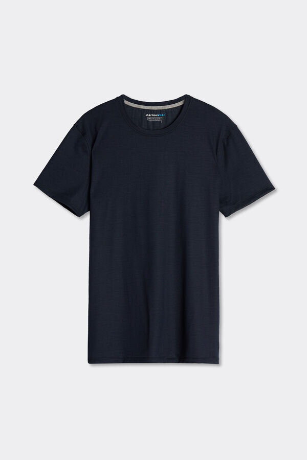 Joustava merinovillainen lyhythihainen T-paita Joustava merinovillainen lyhythihainen T-paita