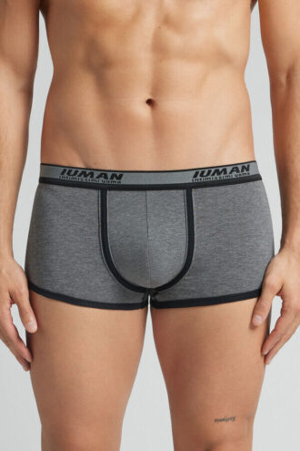 Laadukkaat puuvillaiset boxer-housut logolla