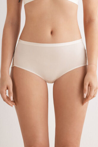 Mikrokuitu- ja pitsiset korkeavyötäröiset alushousut