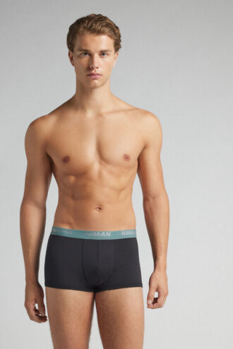 Mikrokuituiset bokserit logolla