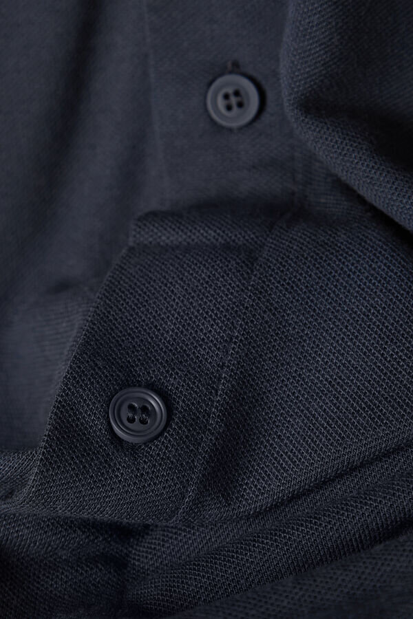 Modaalista ja silkistä valmistettu piquépusero Modaalista ja silkistä valmistettu piquépusero