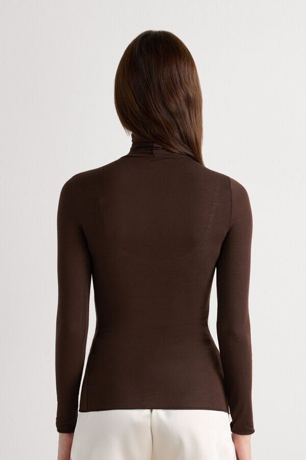 Modal-kashmir-ultrakevyt korkeakauluksinen toppi Modal-kashmir-ultrakevyt korkeakauluksinen toppi