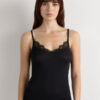 Modal Ultralight Cashmere Blend Top with Lace