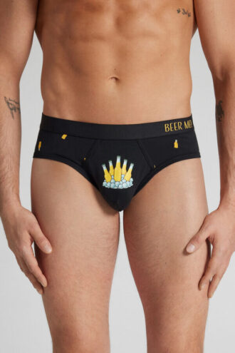 Oluttölkkipainatus Superior-puuvillapöksyt