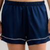 Piped Silk Shorts Piped Silk Shorts
