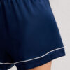 Piped Silk Shorts Piped Silk Shorts