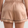 Piped Silk Shorts Piped Silk Shorts