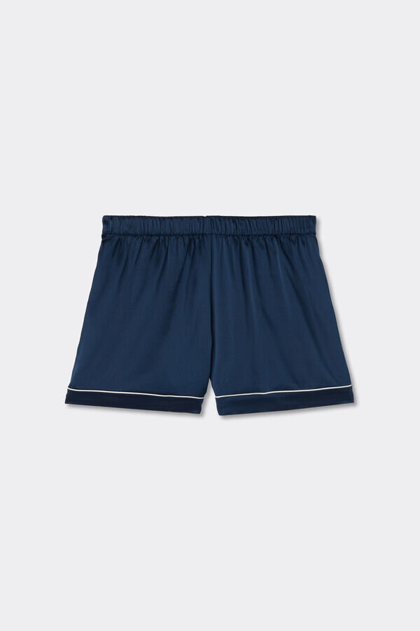 Piped Silk Shorts Piped Silk Shorts