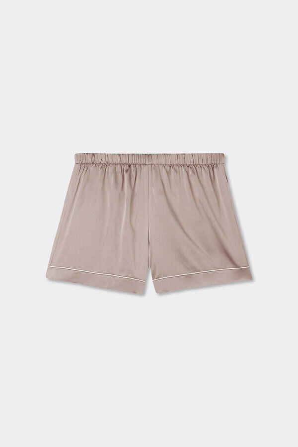 Piped Silk Shorts Piped Silk Shorts