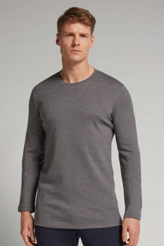 Pitkähihainen paita lämpimästä puuvillasta