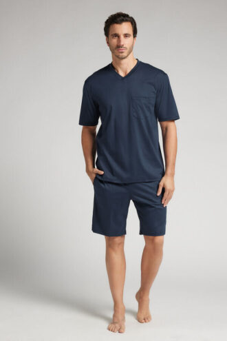 Premium-luokan merseroitu puuvilla, lyhyt pyjama