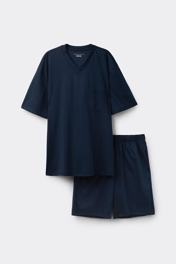 Premium-luokan merseroitu puuvilla, lyhyt pyjama Premium-luokan merseroitu puuvilla, lyhyt pyjama