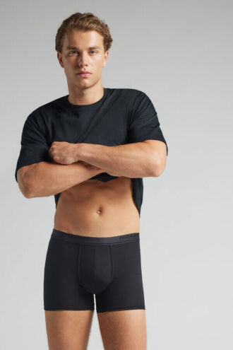 Premium-merceroitu puuvilla Logo-boksershortsit