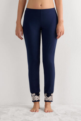 Pretty Flowers -modal-housut, täyspitkät, lahkeensuut