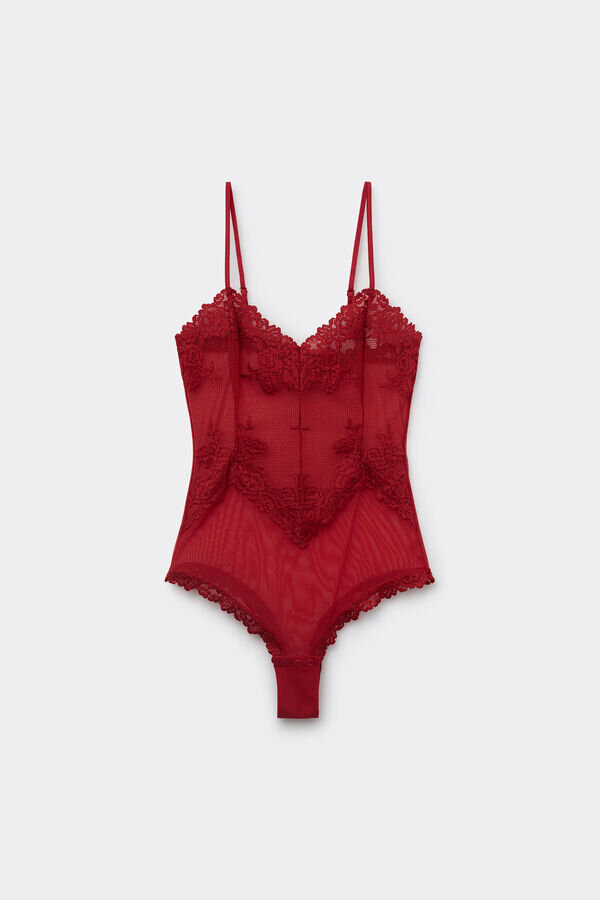 Pretty Flowers -tyllinen ja Lace Bodysuit Pretty Flowers -tyllinen ja Lace Bodysuit