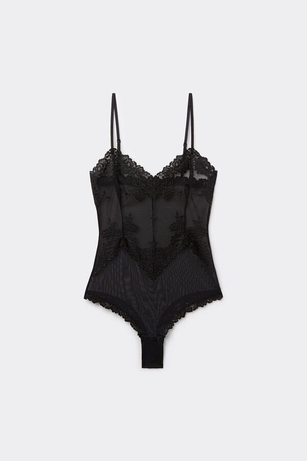 Pretty Flowers -tyllinen ja Lace Bodysuit Pretty Flowers -tyllinen ja Lace Bodysuit