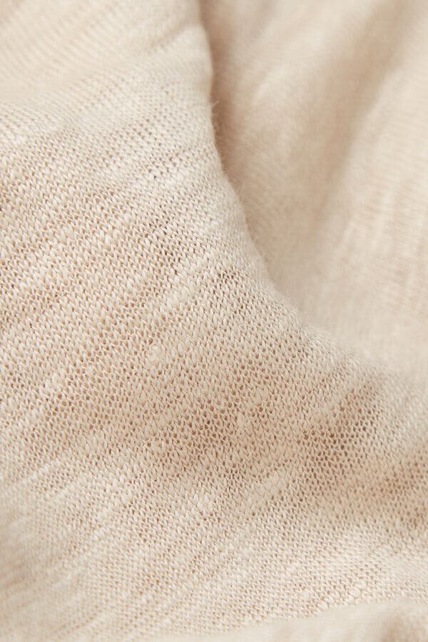 Puhdas pellavainen lyhythihainen paita pellavakankaasta Puhdas pellavainen lyhythihainen paita pellavakankaasta