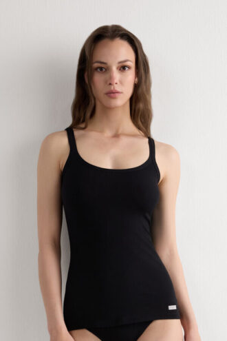 Puuvillainen spagettihihainen toppi