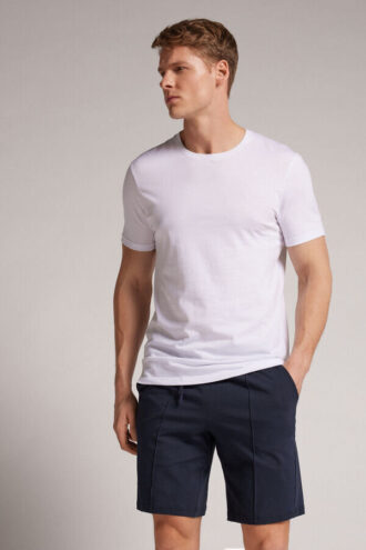 Ribbineulotut puuvillashortsit