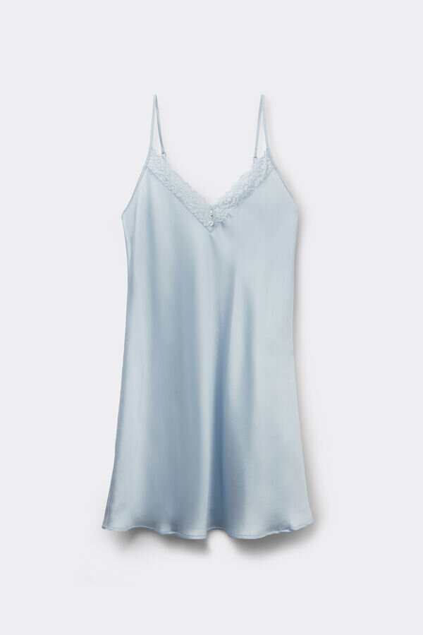 Silkkikukat Silkki- ja pitsinen yöpaita Silkkikukat Silkki- ja pitsinen yöpaita