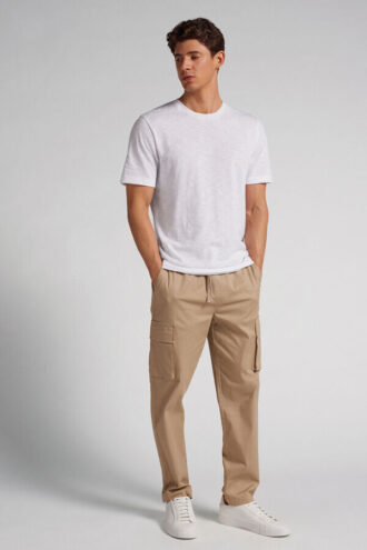 Slub-puuvillainen T-paita