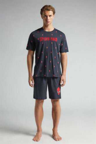 Spider-Man Marvel -lyhyt puuvillainen pyjama