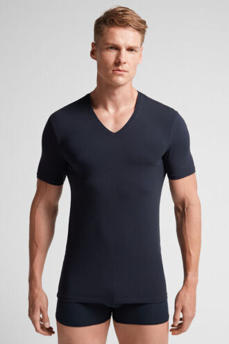 Stretch Superior Cotton V-Neck T-paita