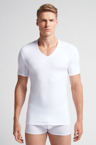 Stretch Superior Cotton V-Neck T-paita Stretch Superior Cotton V-Neck T-paita