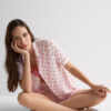 The Love Club Modal Button Up Short Pajamas