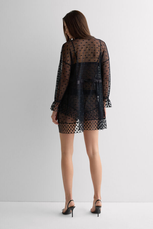 The Love Club -pitsinen aamutakki The Love Club -pitsinen aamutakki