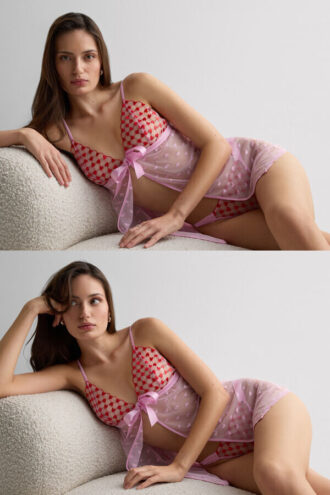 The Love Club -pitsinen babydoll-mekko